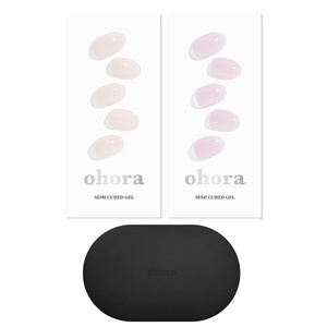 image:imageohora Semi Cured Gel Portable Starter Set N Cream Light amp N Bare Pink amp Portable Gel Lamp  Professional SalonQuality Nail Care