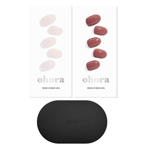 image:imageohora Semi Cured Gel Portable Starter Set N Cream Light amp N Cream Rose amp Portable Gel Lamp  Professional SalonQuality Nail Care