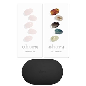 image:imageohora Semi Cured Gel Portable Starter Set N Cream Light amp N Dreaming amp Portable Gel Lamp  Professional SalonQuality Nail Care