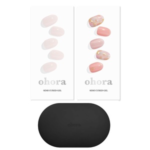 image:imageohora Semi Cured Gel Portable Starter Set N Cream Light amp N Lazy Sunday amp Portable Gel Lamp  Professional SalonQuality Nail Care