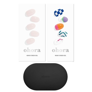 image:imageohora Semi Cured Gel Portable Starter Set N Cream Light amp N Snatched amp Portable Gel Lamp  Professional SalonQuality Nail Care