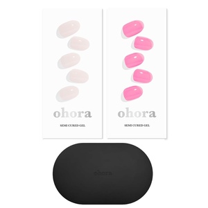 image:imageohora Semi Cured Gel Portable Starter Set N Cream Light amp N Tint HighTeen amp Portable Gel Lamp  Professional SalonQuality Nail Care