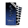 image:imageohora Semi Cured Gel Nail Strips N Honey Veil  Works with Any Lamps SalonQuality Long Lasting Easy to Apply amp Remove  Includes 2 Prep Pads Nail File amp Wooden StickN Navy Chrome