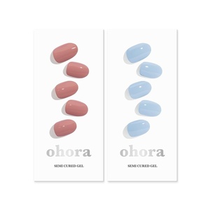 image:imageohora Semi Cured Gel Nail Set of 2 N Ash Pink amp N Cream Sky  Professional SalonQuality Nail Care