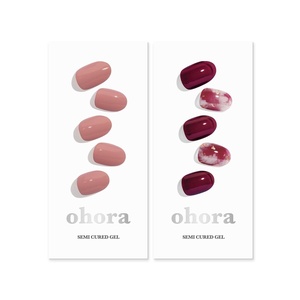 image:imageohora Semi Cured Gel Nail Set of 2 N Ash Pink amp N Mulberry  Professional SalonQuality Nail Care