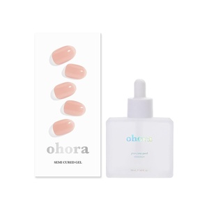 image:imageohora Semi Cured Gel Nail Set of 2 N Spring 001 amp Pro Easy Peel Remover  Professional SalonQuality Nail Care