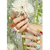 image:imageohora Semi Cured Gel Nail Strips N Spring Garden  Green Patterned Works with Any UVLED Lamps SalonQuality Long Lasting Easy to Apply amp Remove  Includes 2 Prep Pads Nail File amp Wooden StickN Veil