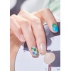 image:imageohora Semi Cured Gel Nail Strips N Spring Garden  Green Patterned Works with Any UVLED Lamps SalonQuality Long Lasting Easy to Apply amp Remove  Includes 2 Prep Pads Nail File amp Wooden StickN Lucky Drop Clover