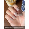 image:imageohora Semi Cured Gel Nail Strips N Spring Garden  Green Patterned Works with Any UVLED Lamps SalonQuality Long Lasting Easy to Apply amp Remove  Includes 2 Prep Pads Nail File amp Wooden StickN Cream Beige