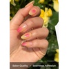 image:imageohora Semi Cured Gel Nail Strips N Spring Garden  Green Patterned Works with Any UVLED Lamps SalonQuality Long Lasting Easy to Apply amp Remove  Includes 2 Prep Pads Nail File amp Wooden StickN Tropical Dream