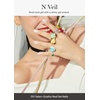 image:imageohora Semi Cured Gel Nail Strips N Spring Garden  Green Patterned Works with Any UVLED Lamps SalonQuality Long Lasting Easy to Apply amp Remove  Includes 2 Prep Pads Nail File amp Wooden StickN Veil