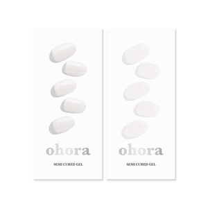 image:imageohora Semi Cured Gel Nail Set of 2 N Clean White amp N Bare Crystal  Professional SalonQuality Nail Care