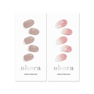 image:imageohora Semi Cured Gel Nail Set of 2 N Cream Beige amp N Blossom  Professional SalonQuality Nail Care