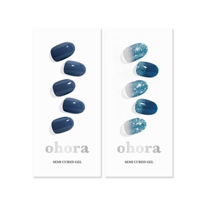 image:imageohora Semi Cured Gel Nail Set of 2 N Cream Indigo amp N Waterbomb  Professional SalonQuality Nail Care