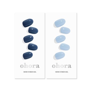image:imageohora Semi Cured Gel Nail Set of 2 N Cream Sky amp N Cream Indigo  Professional SalonQuality Nail Care