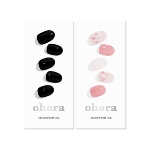 image:imageohora Semi Cured Gel Nail Set of 2 N Onyx amp N Rose Diamond  Professional SalonQuality Nail Care