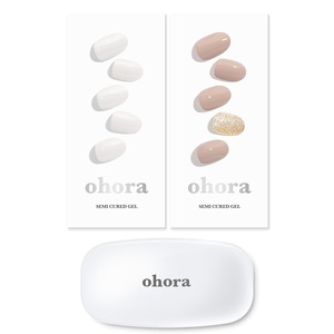 image:imageohora Semi Cured Gel Nail Set of 3 N Clean White amp N Nudist amp Gel Lamp  Professional SalonQuality Nail Care
