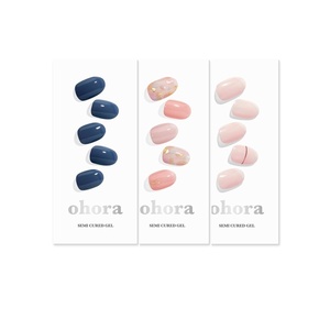 image:imageohora Semi Cured Gel Nail Set of 3 N Cream Indigo amp N Lazy Sunday amp N Basic Nails no11  Professional SalonQuality Nail Care