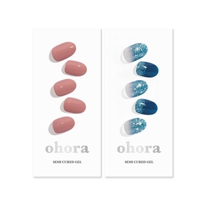 image:imageohora Semi Cured Gel Nail Set of 2 N Ash Pink amp N Waterbomb  Professional SalonQuality Nail Care