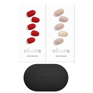 image:imageohora Semi Cured Gel Portable Starter Set N Addict amp N Nudist amp Portable Gel Lamp  Professional SalonQuality Nail Care