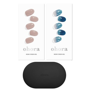 image:imageohora Semi Cured Gel Portable Starter Set N Cream Beige amp N Waterbomb amp Portable Gel Lamp  Professional SalonQuality Nail Care