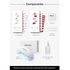 image:imageohora Semi Cured Gel Nail Strips N Crimson Bow  Works with Any Lamps SalonQuality Long Lasting Easy to Apply amp Remove  Includes 2 Prep Pads Nail File amp Wooden Stick2025 Christmas Set N Jolly Jingles  N Santa Cane