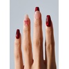 image:imageohora Semi Cured Gel Nail Strips N Crimson Bow  Works with Any Lamps SalonQuality Long Lasting Easy to Apply amp Remove  Includes 2 Prep Pads Nail File amp Wooden StickN Crimson Bow
