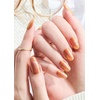 image:imageohora Semi Cured Gel Nail Strips N Star Stripes  Works with Any Lamps SalonQuality Long Lasting Easy to Apply amp Remove  Includes 2 Prep Pads Nail File amp Wooden StickN Golden Hour