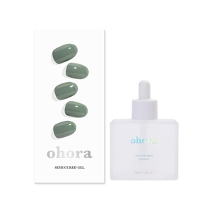 image:imageohora Semi Cured Gel Nail Set of 2 N Cream Leaf amp Pro Easy Peel Remover  Professional SalonQuality Nail Care