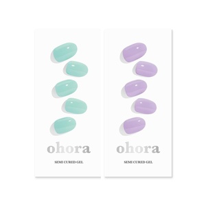 image:imageohora Semi Cured Gel Nail Set of 2 N Cream Window amp N Cream Very Peri  Professional SalonQuality Nail Care