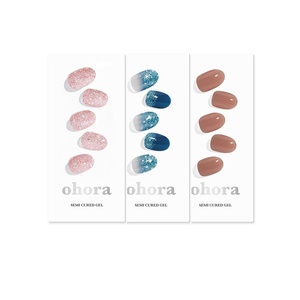 image:imageohora Semi Cured Gel Nail Set of 3 N Pixie Dust amp N Waterbomb amp N Bare Brick  Professional SalonQuality Nail Care