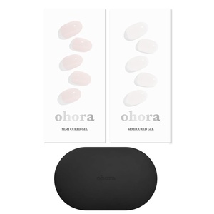 image:imageohora Semi Cured Gel Portable Starter Set N Cream Light amp N Bare Crystal amp Portable Gel Lamp  Professional SalonQuality Nail Care
