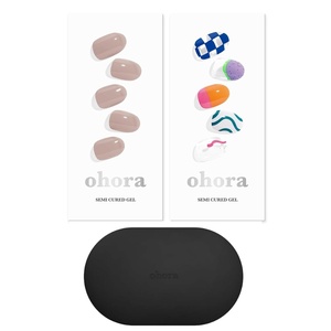 image:imageohora Semi Cured Gel Portable Starter Set N Cream Beige amp N Snatched amp Portable Gel Lamp  Professional SalonQuality Nail Care