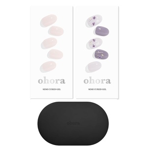 image:imageohora Semi Cured Gel Portable Starter Set N Cream Light amp N Dancing Flower amp Portable Gel Lamp  Professional SalonQuality Nail Care