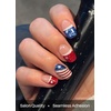 image:imageohora Semi Cured Gel Nail Strips N Liberated Stars  Works with Any Nail Lamps SalonQuality Long Lasting Easy to Apply amp Remove  Includes 2 Prep Pads Nail File amp Wooden StickN Star Stripes