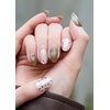 image:imageohora Semi Cured Gel Nail Strips N Liberated Stars  Works with Any Nail Lamps SalonQuality Long Lasting Easy to Apply amp Remove  Includes 2 Prep Pads Nail File amp Wooden StickN Olive Glow
