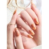 image:imageohora Semi Cured Gel Nail Strips N Liberated Stars  Works with Any Nail Lamps SalonQuality Long Lasting Easy to Apply amp Remove  Includes 2 Prep Pads Nail File amp Wooden StickN Golden Hour