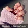 image:imageohora Semi Cured Gel Nail Strips N Sugar French  Nude Works with Any UVLED Lamps SalonQuality Easy to Apply amp Remove  Nail Wraps StickersN Misty Blossom
