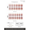 image:imageohora Semi Cured Gel Nail Strips N Sugar French  Nude Works with Any UVLED Lamps SalonQuality Easy to Apply amp Remove  Nail Wraps StickersN Sugar French