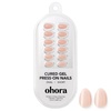 image:imageohora Semi Cured Gel Nail Strips N Sugar French  Nude Works with Any UVLED Lamps SalonQuality Easy to Apply amp Remove  Nail Wraps StickersNP Blush Beige