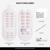 image:imageohora Semi Cured Gel Nail Strips N Sugar French  Nude Works with Any UVLED Lamps SalonQuality Easy to Apply amp Remove  Nail Wraps StickersNP Glazed Chrome
