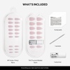 image:imageohora Semi Cured Gel Nail Strips N Sugar French  Nude Works with Any UVLED Lamps SalonQuality Easy to Apply amp Remove  Nail Wraps StickersNP Glazed Dot