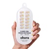 image:imageohora Semi Cured Gel Nail Strips N Sugar French  Nude Works with Any UVLED Lamps SalonQuality Easy to Apply amp Remove  Nail Wraps StickersNP Lemon Chrome