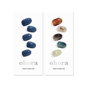 image:imageohora Semi Cured Gel Nail Set of 2 N Cream Indigo amp N Dreaming  Professional SalonQuality Nail Care