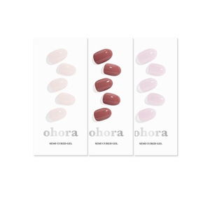 image:imageohora Semi Cured Gel Nail Set of 3 N Cream Light amp N Cream Rose amp N Bare Pink  Professional SalonQuality Nail Care