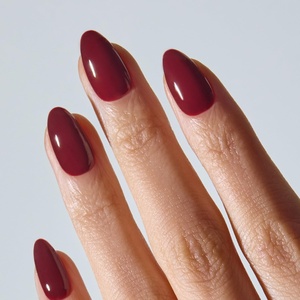 image:imageohora Semi Cured Gel Nail Strips N Sugar French  Nude Works with Any UVLED Lamps SalonQuality Easy to Apply amp Remove  Nail Wraps StickersNP Allure Burgundy