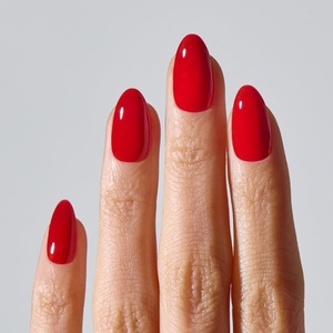 image:imageohora Semi Cured Gel Nail Strips N Sugar French  Nude Works with Any UVLED Lamps SalonQuality Easy to Apply amp Remove  Nail Wraps StickersNP Classic Red
