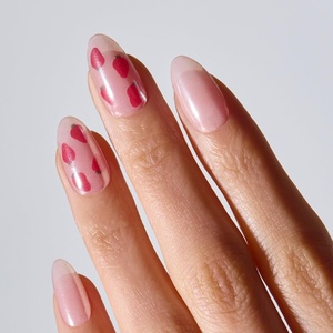 image:imageohora Semi Cured Gel Nail Strips N Sugar French  Nude Works with Any UVLED Lamps SalonQuality Easy to Apply amp Remove  Nail Wraps StickersNP Glazed Strawberry