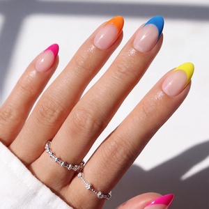 image:imageohora Semi Cured Gel Nail Strips N Sugar French  Nude Works with Any UVLED Lamps SalonQuality Easy to Apply amp Remove  Nail Wraps StickersNP Mexican French