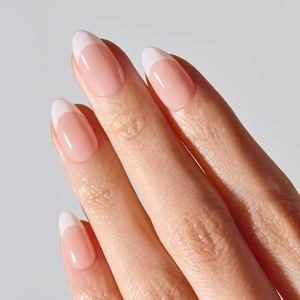 image:imageohora Semi Cured Gel Nail Strips N Sugar French  Nude Works with Any UVLED Lamps SalonQuality Easy to Apply amp Remove  Nail Wraps StickersNP Pure French